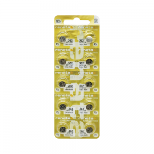 RENATA - BATTERIE ALL'OSSIDO D'ARGENTO 362-MPE (60% DI DURATA IN PIÙ)
